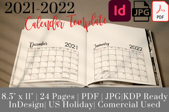 2021-2022 Calendar Template for KDP: A Versatile Tool for Your Planning Needs
