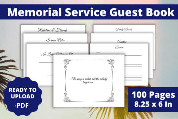 Capturing Memories with a Memorial Service Guest Book
