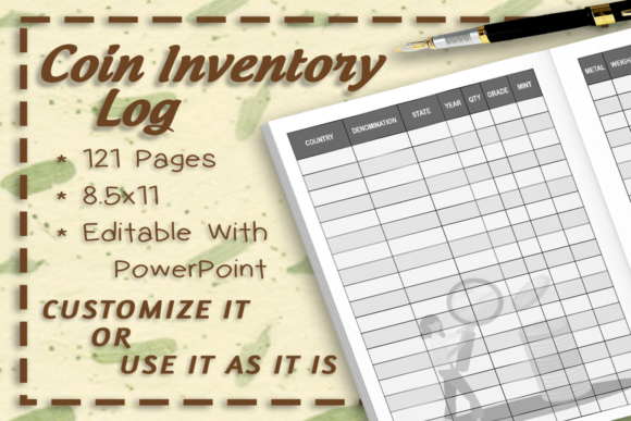 Effortlessly Track Your Coin Collection with the Coin Inventory Log Interior