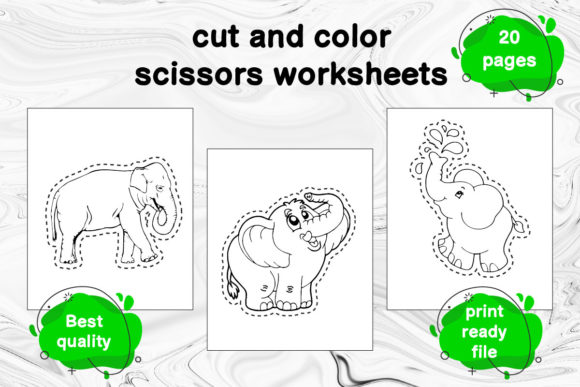 Enhancing Fine Motor Skills with the Elephant Animal Scissor Skill Worksheet