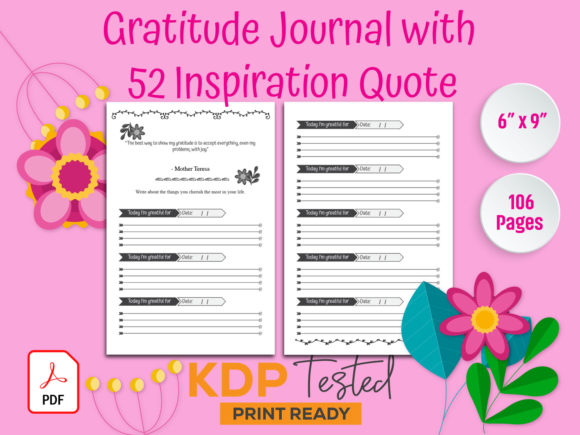 Gratitude Journal 52 Inspirational Quote: A Strategic Tool for Personal and Professional Growth