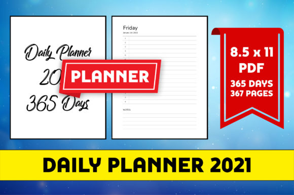 Master Your Year with the Daily Planner 2021 8.5x11 KDP Interior