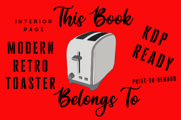 Retro Toaster This Book Belongs to