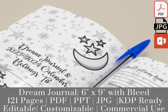 Unlock Your Dream Potential with the Dream Journal 2023-2024 Calendar KDP