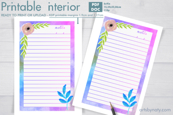 Watercolor Beautiful Notes Journal KDP: A Strategic Tool for Creativity and Productivity